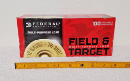 Federal Fie &amp; Target 12 Ga 7-1/2 Shot Dove 100 Rounds Value Pack Empty A... - £19.67 GBP