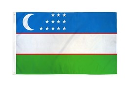 3x5 Uzbekistan Flag Country Banner New Indoor Outdoor 100D - £12.71 GBP