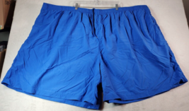 KINGSIZE Swim Trunks Shorts Mens Big 9XL Blue Pocket Elastic Waist Drawstring - £20.63 GBP