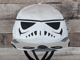 Star Wars Storm Trooper White Adjustable Snapback Cap Hat One Size - £13.53 GBP