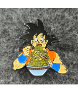 Dragonball Goku Eating &quot;Send Doods&quot; Enamel Pin Backpack Lapel Hat Bag La... - $144.45 MXN