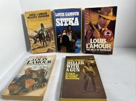 Louis L’Amour Western 5 x Paperback Books Lot Cowboy Country Vintage - £16.64 GBP