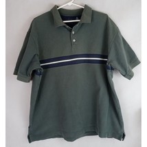 The Gap Men&#39;s Dark Green Pique Polo Shirt Size XL 100% Cotton - £11.35 GBP