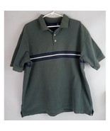 The Gap Men&#39;s Dark Green Pique Polo Shirt Size XL 100% Cotton - $14.54