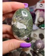 Moss Agate Palm Stone - $15.48