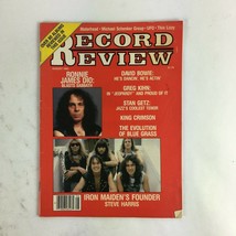 August 1983 Record Review Magazine Iron Maiden&#39;s Founder Steve Harris Ronnie - £21.25 GBP