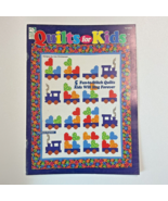 Quilts For Kids 5 Quilting Patterns Trains Plane Fish Bears Stork Baby #... - $7.90