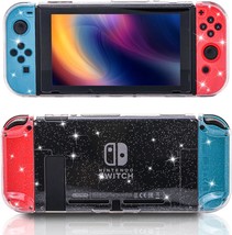 Dockable Case For Nintendo Switch: Clear Glitter Protective Case For Nin... - £28.09 GBP