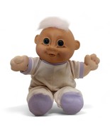 Troll Kidz Pookie Plush Doll By Russ Berrie With White Hair &amp; Purple Tri... - $27.23 CAD