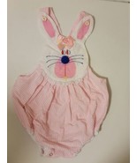 VTG 80s Good Lads Pink Bubble Romper Overalls Bunny Rabbit Infant Girls ... - $79.78 CAD