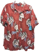 Men&#39;s Vintage 90&#39;s Hawaiian Shirt SZ L  Croft &amp; Barrow 100% Rayon Floral... - £14.76 GBP