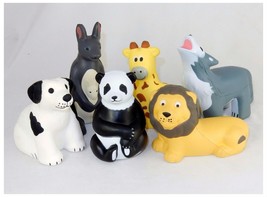 Lot of 6 Assorted Animal Shaped Stress Relief Squeezable Toys - £14.20 GBP