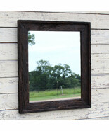 The Post &amp; Beam Walnut Finished Antique 1927 Oak Rustic Mirror 3.5&quot;--Vin... - £44.83 GBP