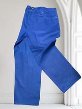 Men&#39;s Veno Big &amp; Tall Solid Royal Blue Denim Pants - £50.94 GBP