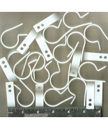 1&quot; aDjUsTabLe Cable Clamps White Nylon Screw Down R TYPE mount hose pipe... - $356.20 MXN
