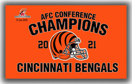 Cincinnati Bengals Football Conference Champions Flag 90x150cm 3x5ft 2021 Banner - £10.96 GBP