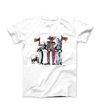 Banksy Boy And Dog In Stop And Search (2017) Street Art T-shirt - £22.23 GBP+