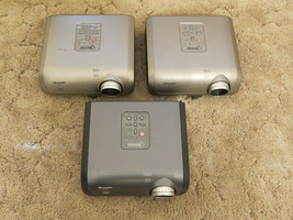 Sharp PG-MB56, XR-10X-L, XR-10X Dlp Projectors For Parts Or Repair Lot Of 3 - $89.05
