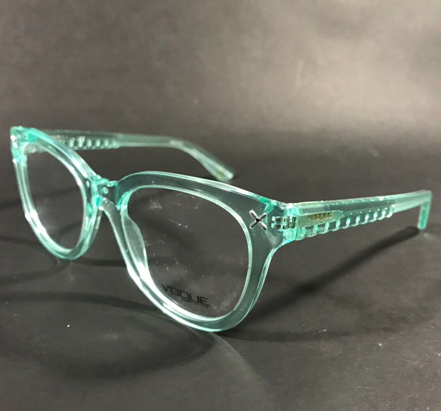 Vogue Brille Rahmen VO2887 2212 Durchsichtig Grün Quadratisch Voll Rim 5... - $49.49