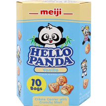 MEIJI Hello Panda Cream Cookie Vanilla Flavor Family Pack  - 9.1oz(10 packs) - $14.36