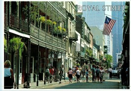 Royal Street French Quarter New Orleans Louisiana Postcard - £4.04 GBP