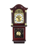 Bedford Clock Collection 26 Inch Chiming Pendulum Wall Clock in Antique ... - $206.91 CAD