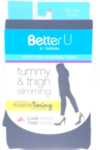 ShaToBu Better U Womens Footless Shaping Tight Size XL Black Muscle Toni... - £11.97 GBP