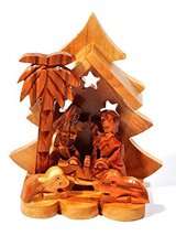 Crib Nativity Model 114 Made in Olivewood From Bethlehem - $17.54