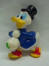 Vintage 1991 Walt Disney Ducktales Scrooge McDuck w/ Money Bag Toy Figure 90&#39;s - £11.67 GBP