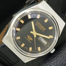 VINTAGE CITIZEN AUTOMATIC 8200 JAPAN MENS BLACK COLOR DIAL WATCH a434829-1 - $24.99