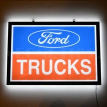 Ford Trucks Slim Led Light Business LED Sign Neon Sign 20&quot;x13&quot; - £159.86 GBP