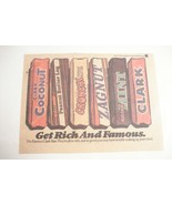 1978 Clark Bar Color Ad Six Different Clark Bars Featured  - £6.33 GBP