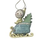 Demdaco Unisex Baby&#39;s First Christmas Baby Sleigh Hanging Ornament Gift tag - $8.30