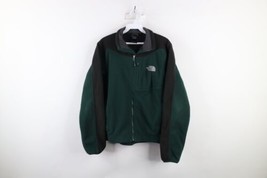 Vintage The North Face Mens Small Spell Out Color Block Full Zip Fleece ... - $59.35