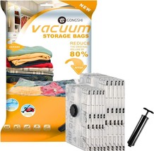 10 Pack Vacuum Storage Bags (5 x Large, 5 x Medium), Space - £25.84 GBP