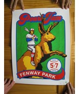 Pearl Jam Poster Silk Screen Signed And Numbered 2016 Fenway Park - $376.99