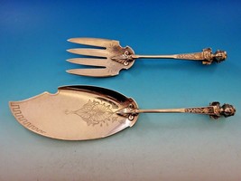 Bust by Gorham Sterling Silver Fish Serving Set 3D Brite Cut Figural Museum - $2,524.50