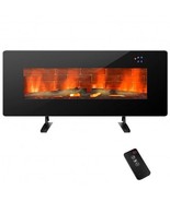 42 Inch Electric Wall Mounted Freestanding Fireplace with Remote Control... - £216.86 GBP