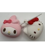 A Very Rare lot of 2 silicone Sanrio x Quncle zip coin purses - $34.65