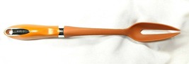 Vintage CUISINART Orange Meat Fork Spork Spoon UTENSIL RETRO Cooking Ware - $17.95