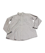 Gold Label Roundtree &amp; Yorke Dress Shirt Men&#39;s 16 Multi Check Cotton But... - $29.02