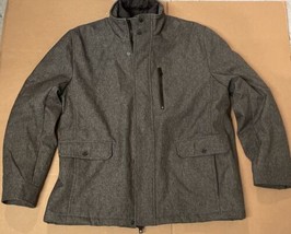 Andrew Marc New York Dark Gray Insulated Water Resistant Soft Shell Coat Men XL - £29.50 GBP