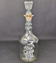 Old Cabin Still Whiskey Vtg 1970&#39;s Back Bar Style Decanter Bottle - $19.80