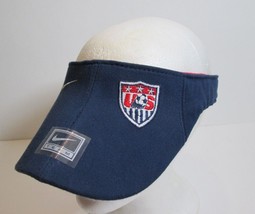 New VTG Nike Team USA US National Womens OS Soccer Team Swift Visor Hat Cap Blue - $37.95