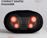 Sharper Image Compact Shiatsu Massager With Heat - AC &amp; Car Adapters *NEW* - $30.66