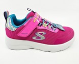 Skechers Dynamight 2.0 Rockin Rainbow Neon Pink Girls Size 11 Sneakers - £31.42 GBP