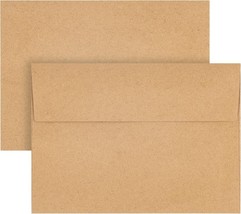 Kraft Envelopes, 50 Pack, 5 x 7 Inch, Brown Envelopes,A7 Envelopes, Card - €9,00 EUR