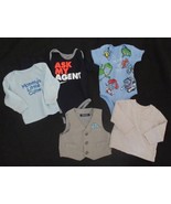 Baby Boy lot shirts, Vest, and one piece size 3-6 months - $5.99