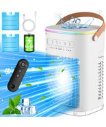 Small Air Conditioner, 5400mAh Built-in Battery Evaporative Air Cooler, ... - $263.58 CAD