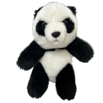 Vintage 1989 World Wildlife Fund Plush Black White Panda Bear Stuffed Animal 7&quot; - £7.21 GBP